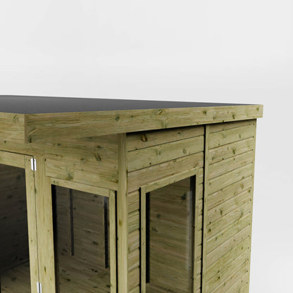 Premium Garden Room Summerhouse with Side Shed 12'x8' - Taylors Garden Buildings (view 5)
