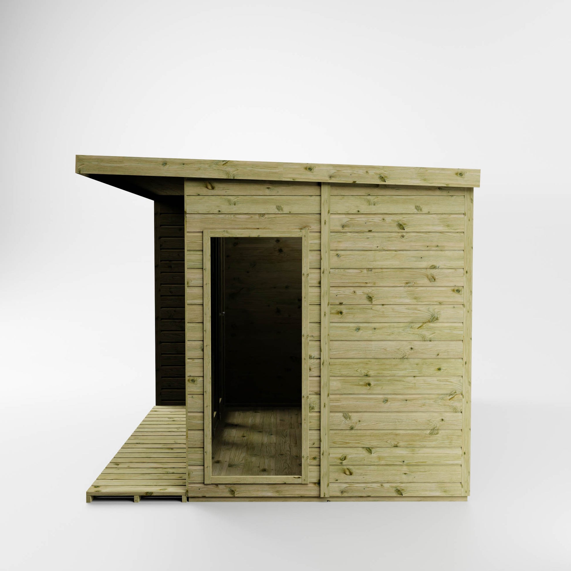 Premium Garden Room Summerhouse with Side Shed 12'x8' - Taylors Garden Buildings (view 4)