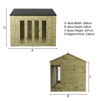 Vermont Summerhouse 10'x8'