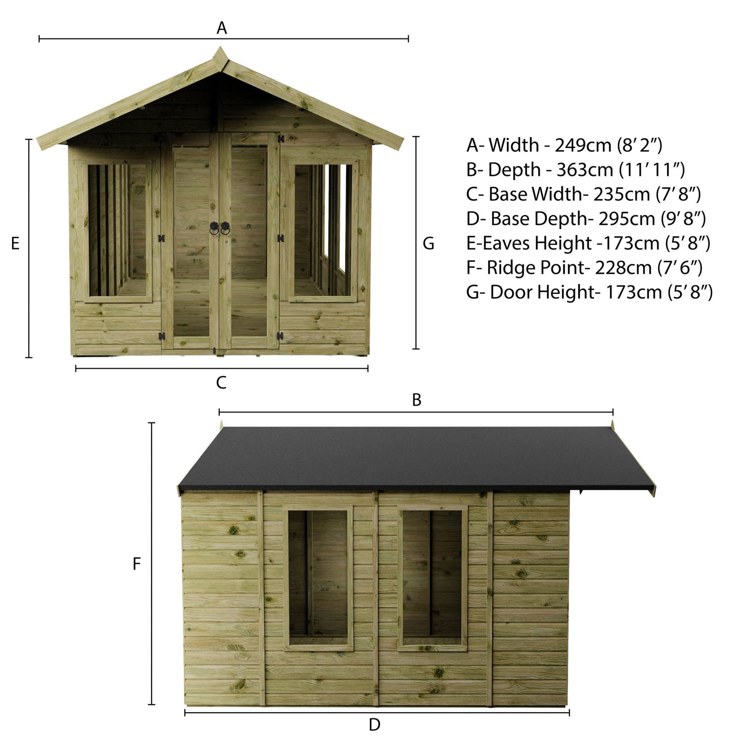 Premium Sussex Summerhouse 10'x8'