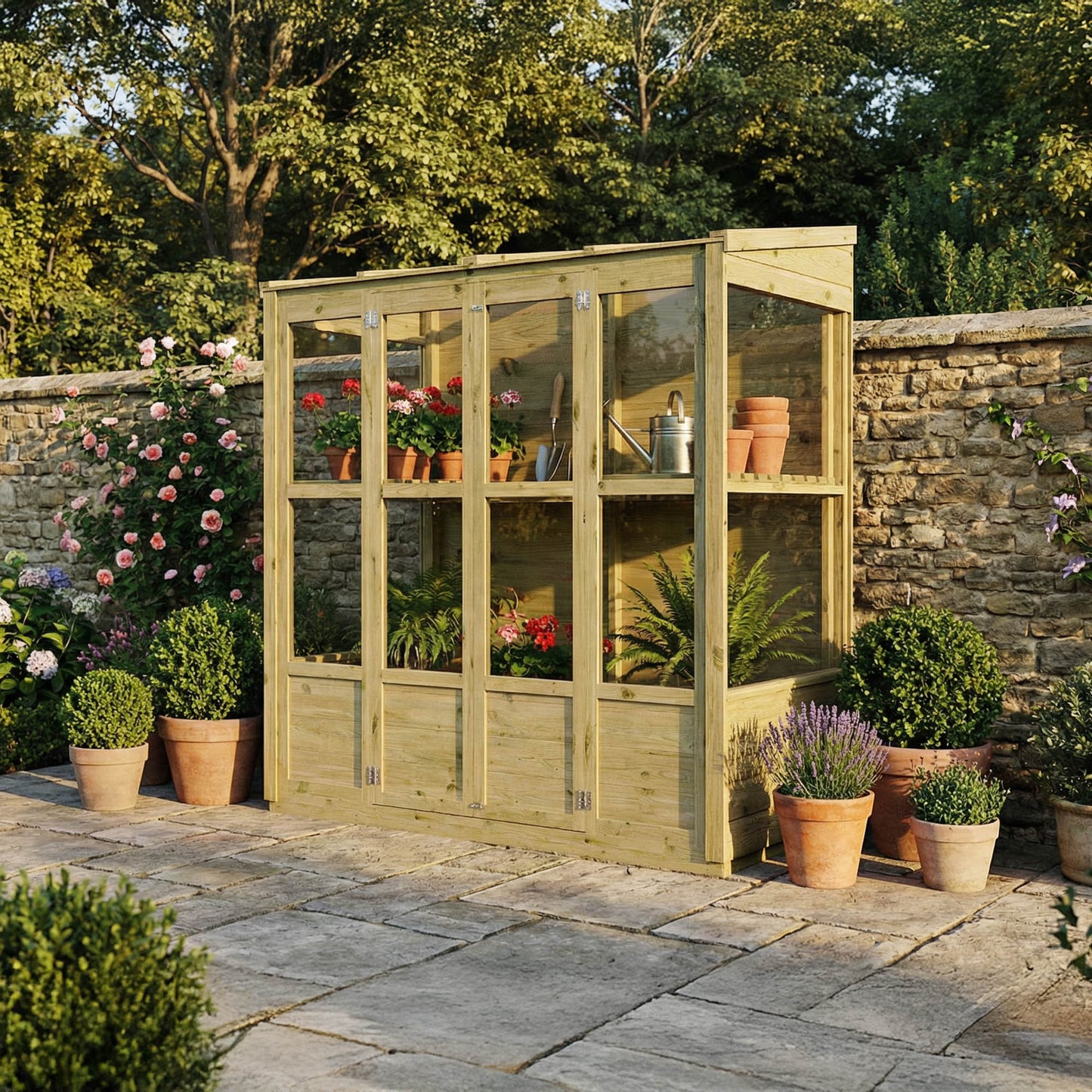 Traditional Tall Wall Greenhouse 6x3