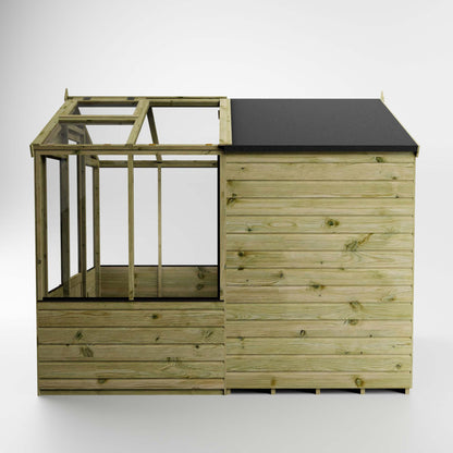 Traditional Combi Greenhouse & Shed 8'x6'