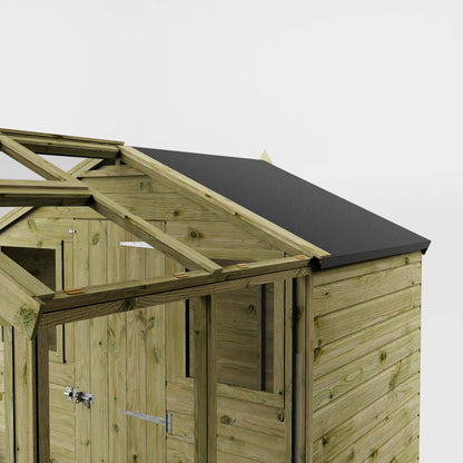 Traditional Combi Greenhouse & Shed 8'x6'