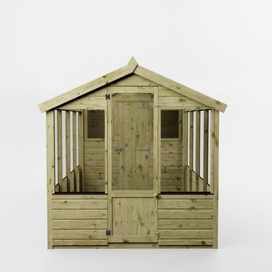 Traditional Combi Greenhouse & Shed 12'x6'