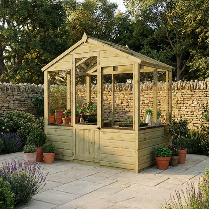 Evesham Wooden Greenhouse 6'x4'