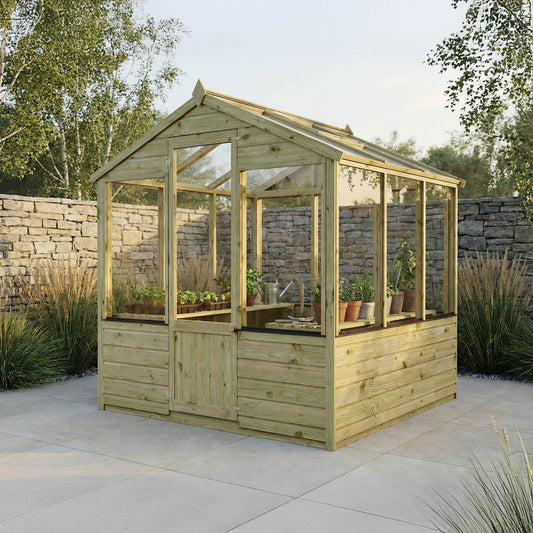 Evesham Greenhouse 6'x6' - Taylors Garden Buildings (view 1)