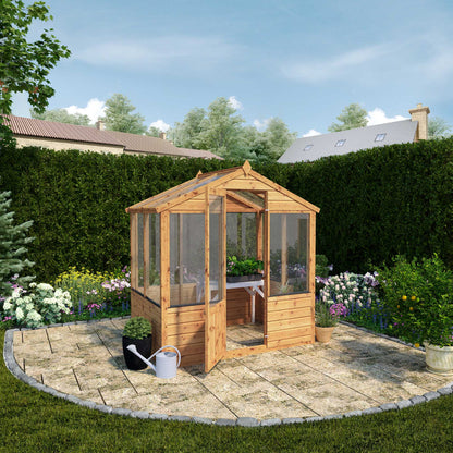Evesham Wooden Greenhouse 6'x4'