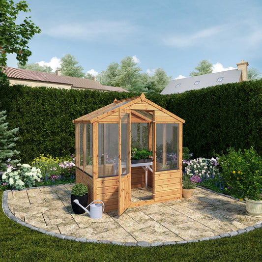 Evesham Wooden Greenhouse 6'x4'