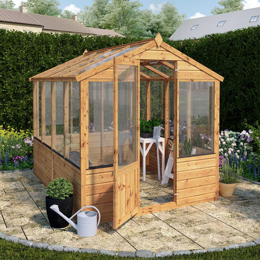 Evesham Wooden Greenhouse 8'x6'