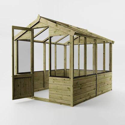 Evesham Wooden Greenhouse 8'x6'