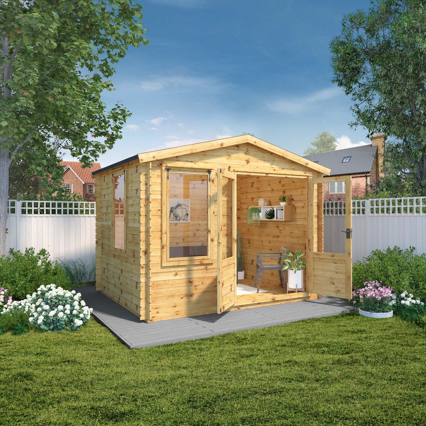 Mercia Log Cabin 19mm - 2.6m x 3.3m