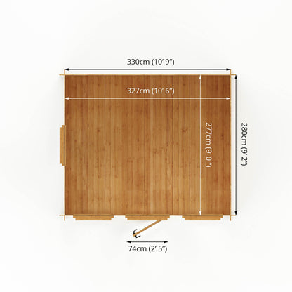 Mercia Log Cabin 19mm - 3.5m x 3m