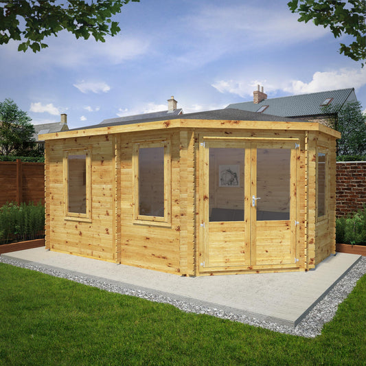 Mercia Corner Lodge Grande 34mm - Double Glazed 5m x 3m