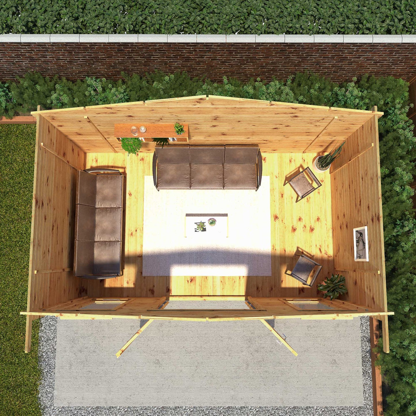 Mercia Retreat Log Cabin 34mm - Double Glazed 5m x 3m