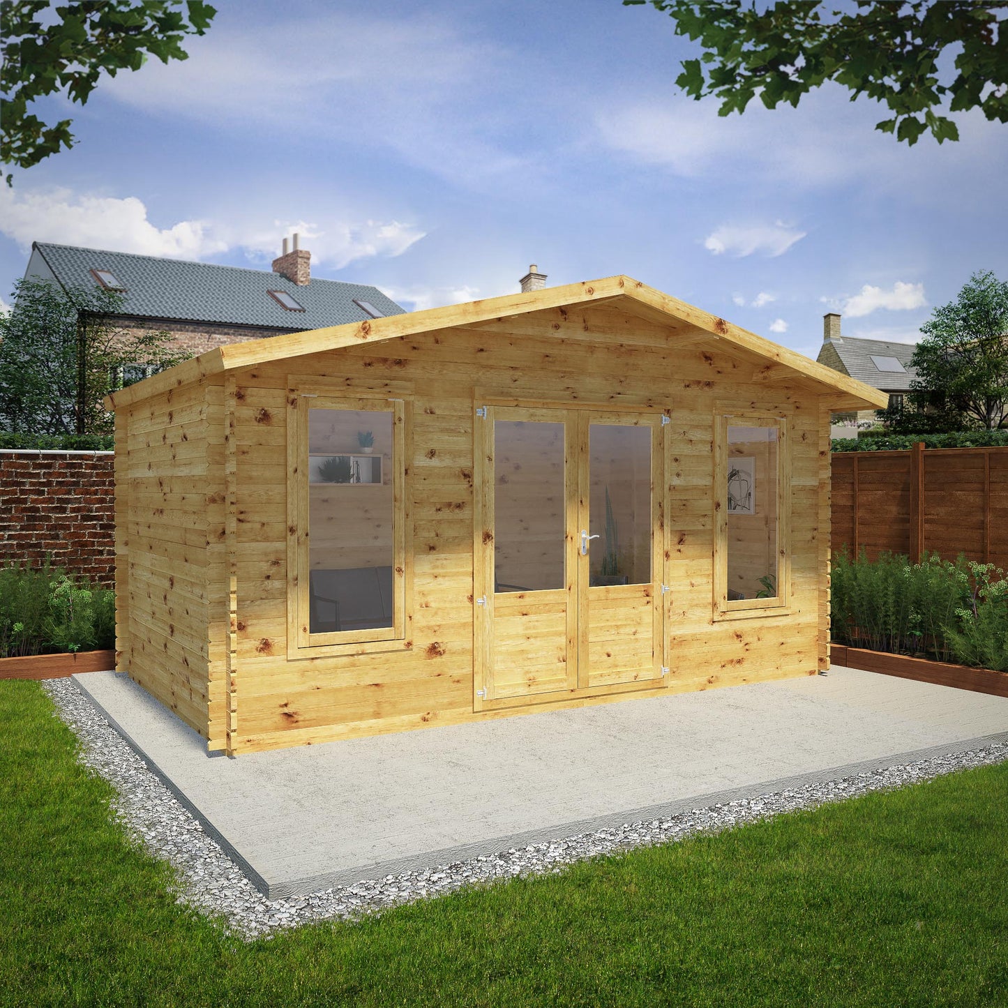 Mercia Retreat Log Cabin 28mm - Double Glazed 5m x 3m