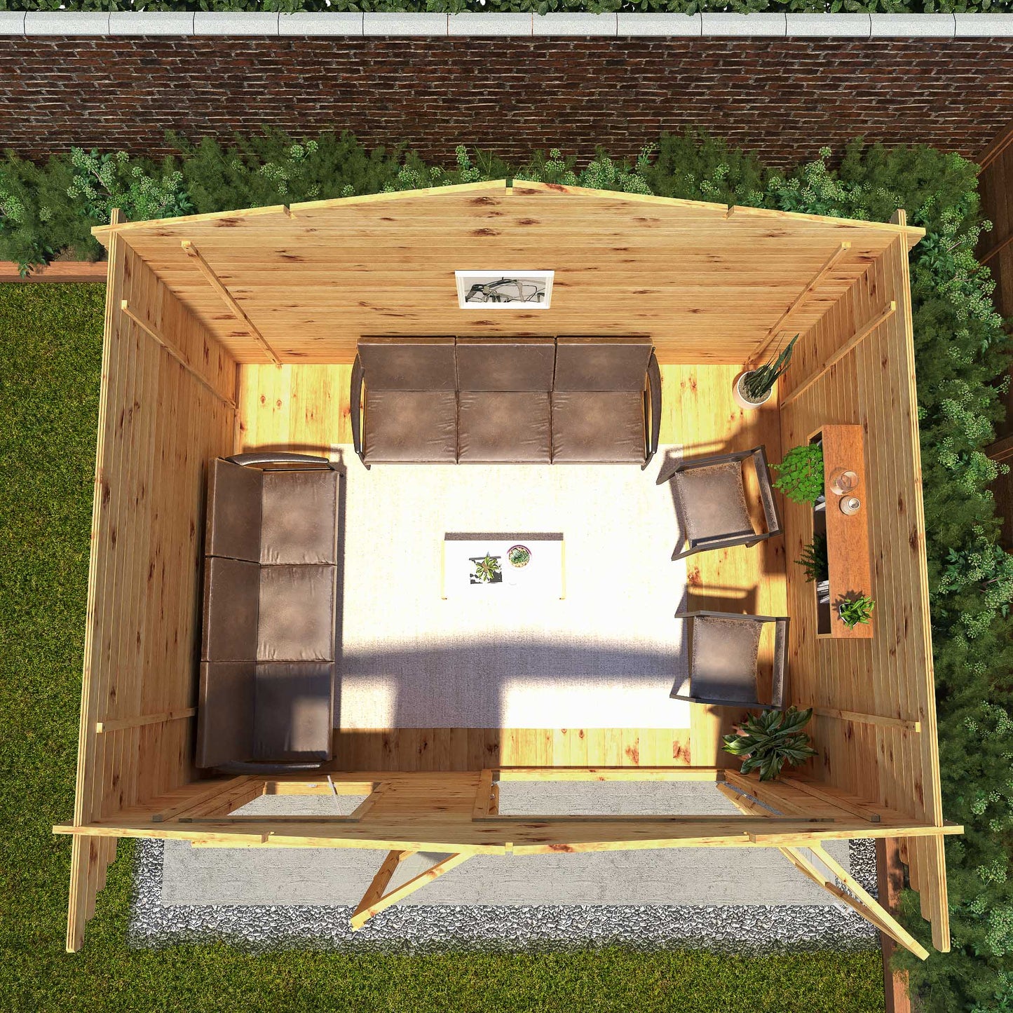 Mercia Retreat Log Cabin 28mm - Double Glazed 4m x 3m