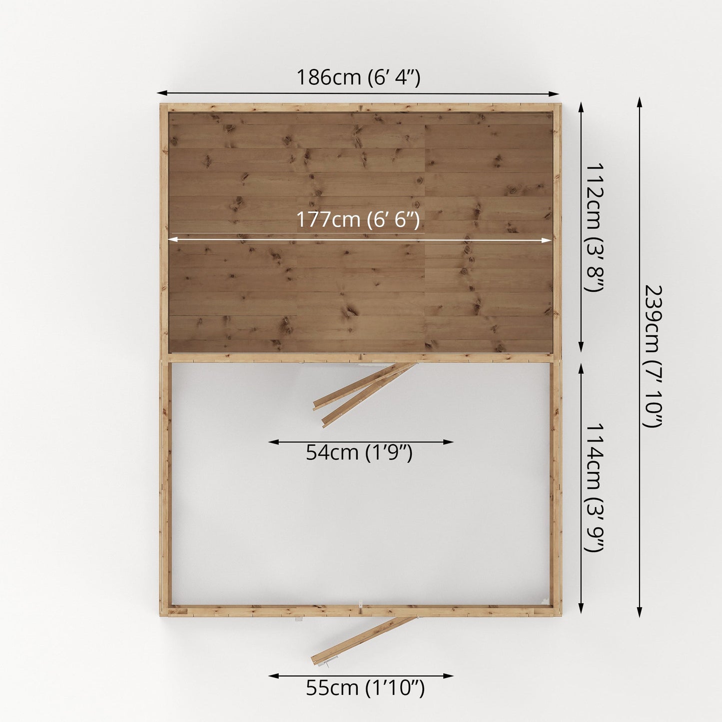 Mercia 8 x 6 Staffordshire Dog Kennel & Run