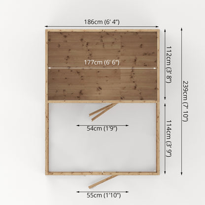 Mercia 8 x 6 Staffordshire Dog Kennel & Run