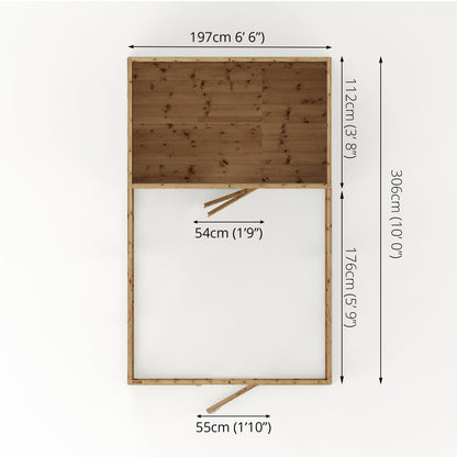 Mercia 10 x 6 Staffordshire Dog Kennel & Run