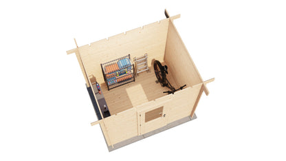 Lugarde Select - Thames Flat Roof Log Cabin 250x200cm