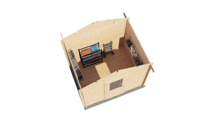 Lugarde Select - Hampshire Apex Roof Log Cabin 250x200cm