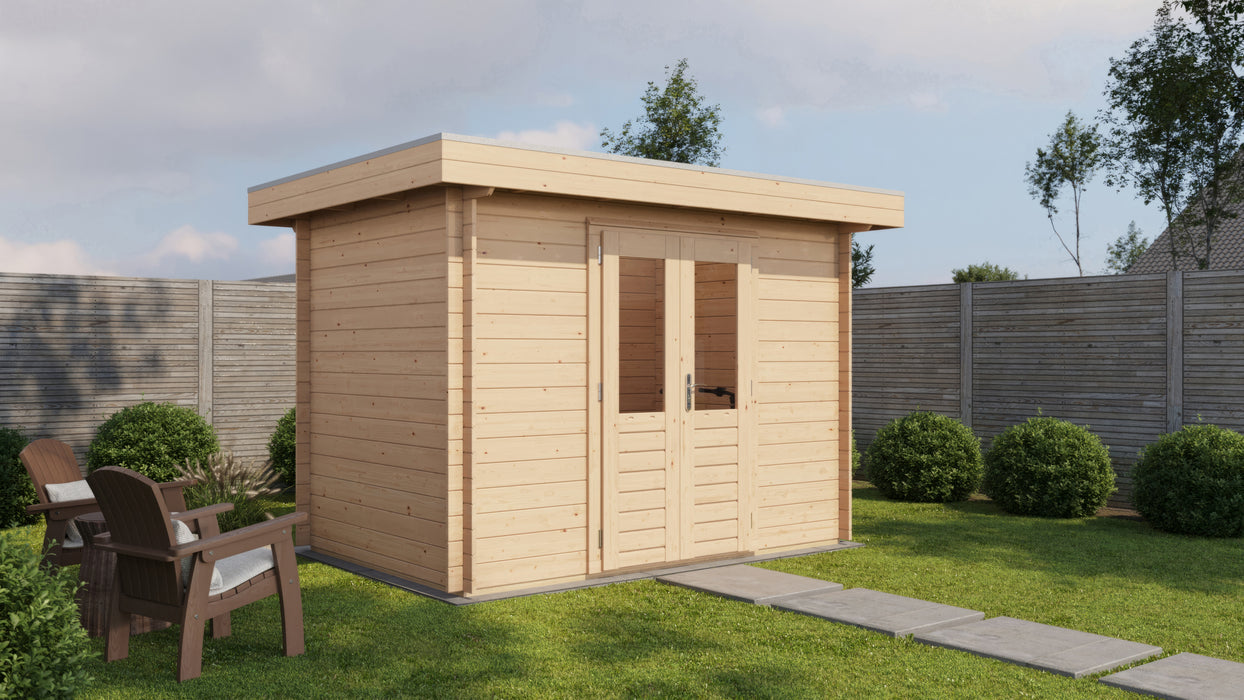Lugarde Select - Penine Flat Roof Log Cabin 300x200cm
