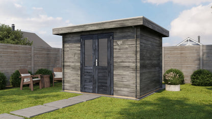 Lugarde Select - Dover Flat Roof Log Cabin 300x250cm