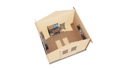 Lugarde Select - Greenwich Apex Roof Log Cabin 300x250cm