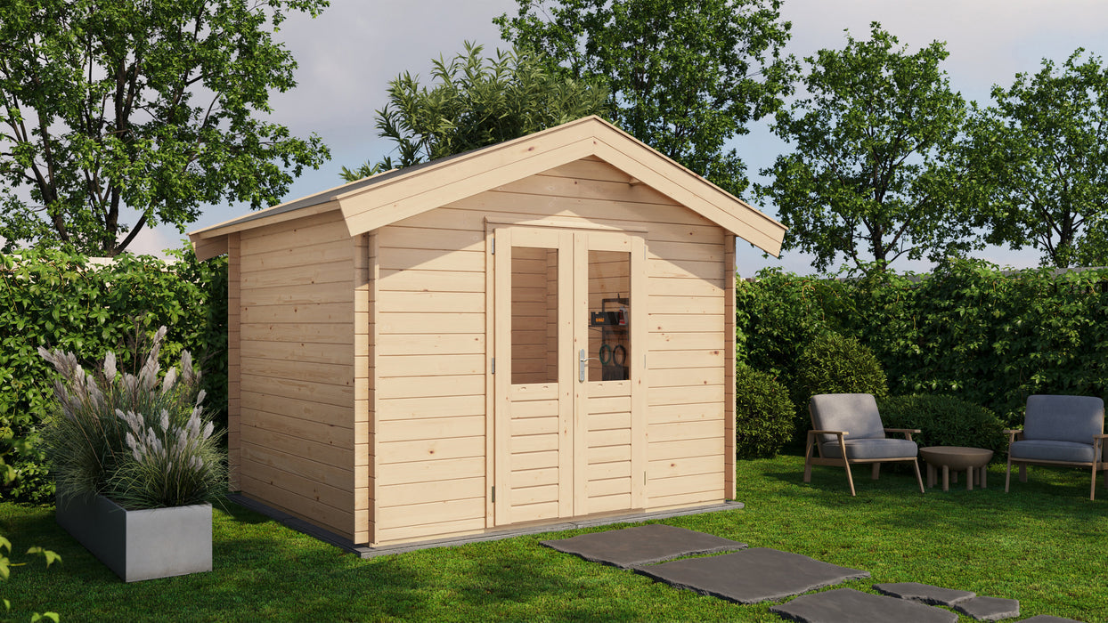 Lugarde Select - Greenwich Apex Roof Log Cabin 300x250cm