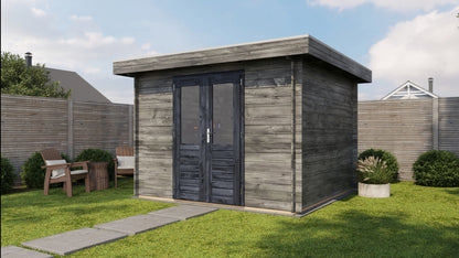 Lugarde Select - Somerset Flat Roof Log Cabin 300x300cm