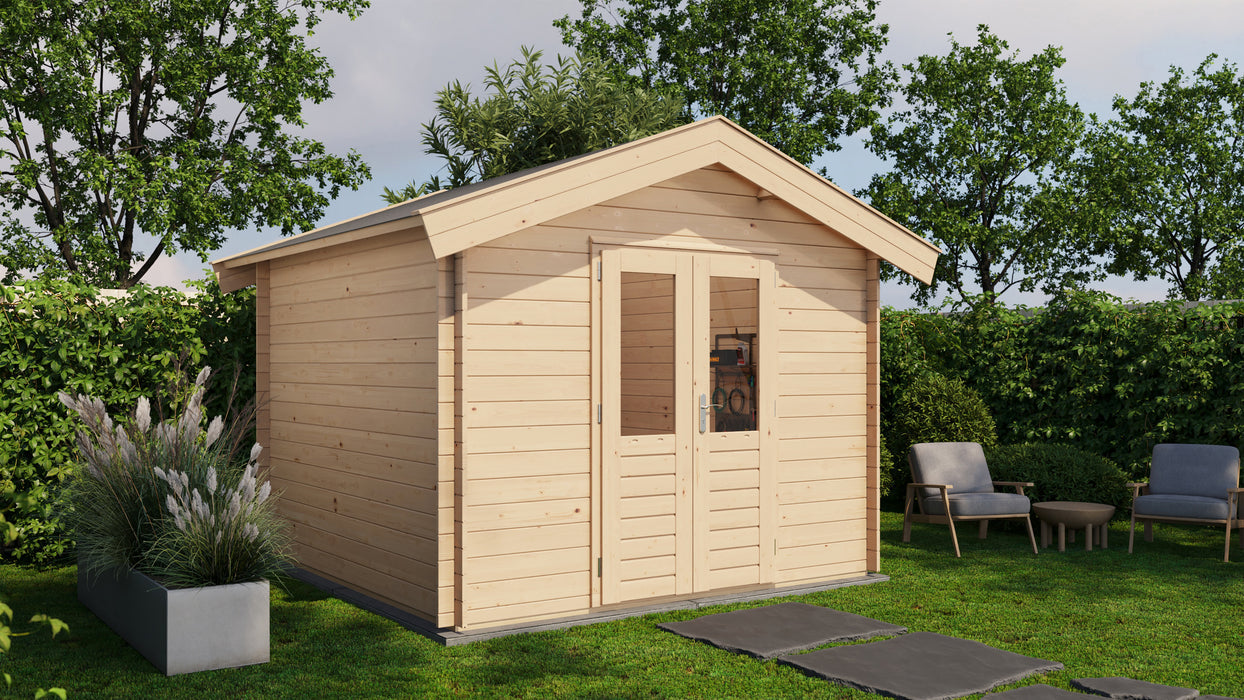 Lugarde Select - Lancashire Apex Roof Log Cabin 300x300cm