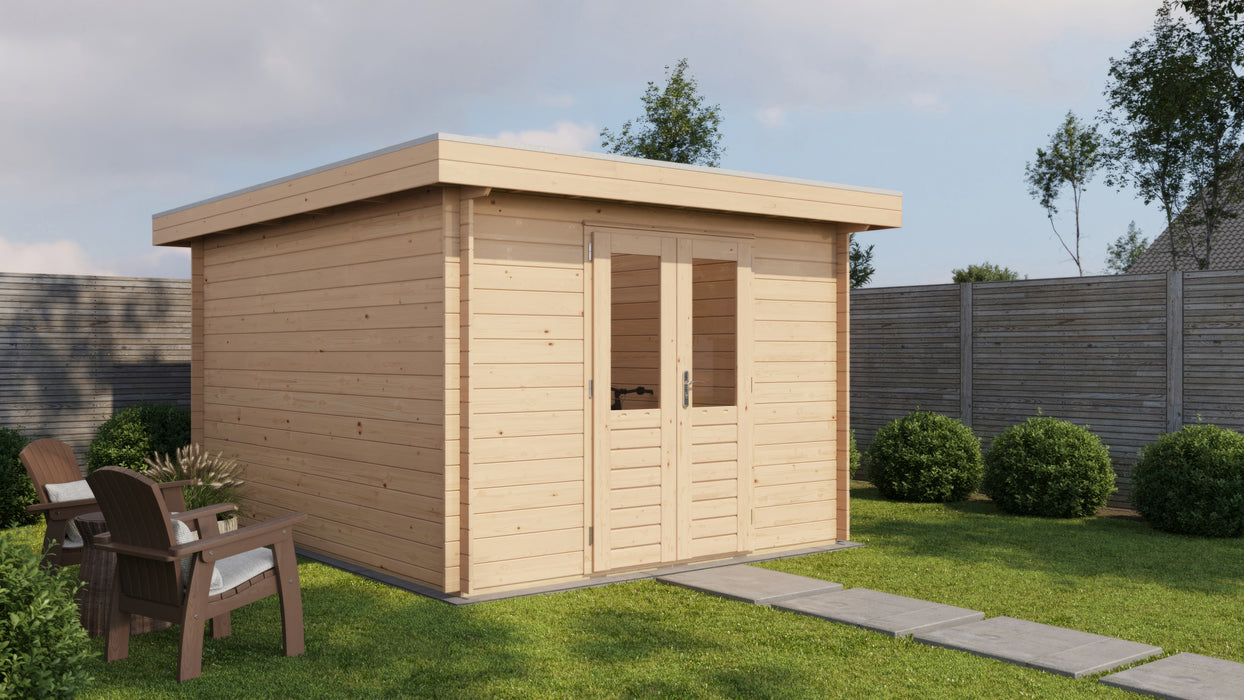 Lugarde Select - Cheshire Flat Roof Log Cabin 300x400cm