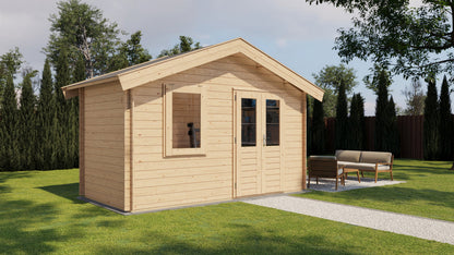 Lugarde Select - Northumberland Apex Roof Log Cabin 400x200cm