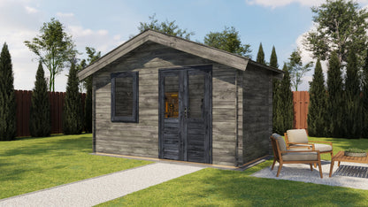 Lugarde Select - Northumberland Apex Roof Log Cabin 400x200cm