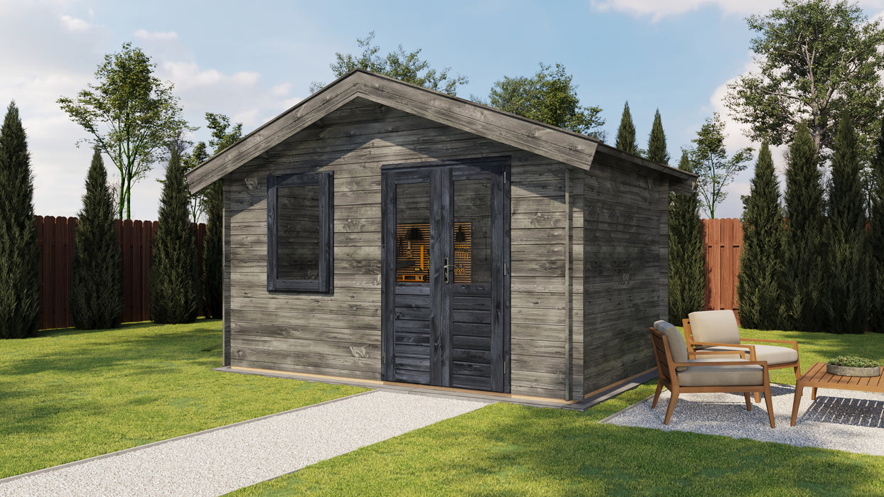 Lugarde Select - Epping Apex Roof Log Cabin 400x250cm