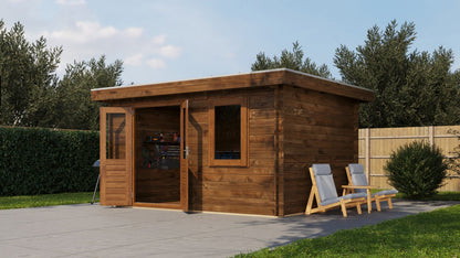 Lugarde Select - Humber Flat Roof Log Cabin 400x300cm