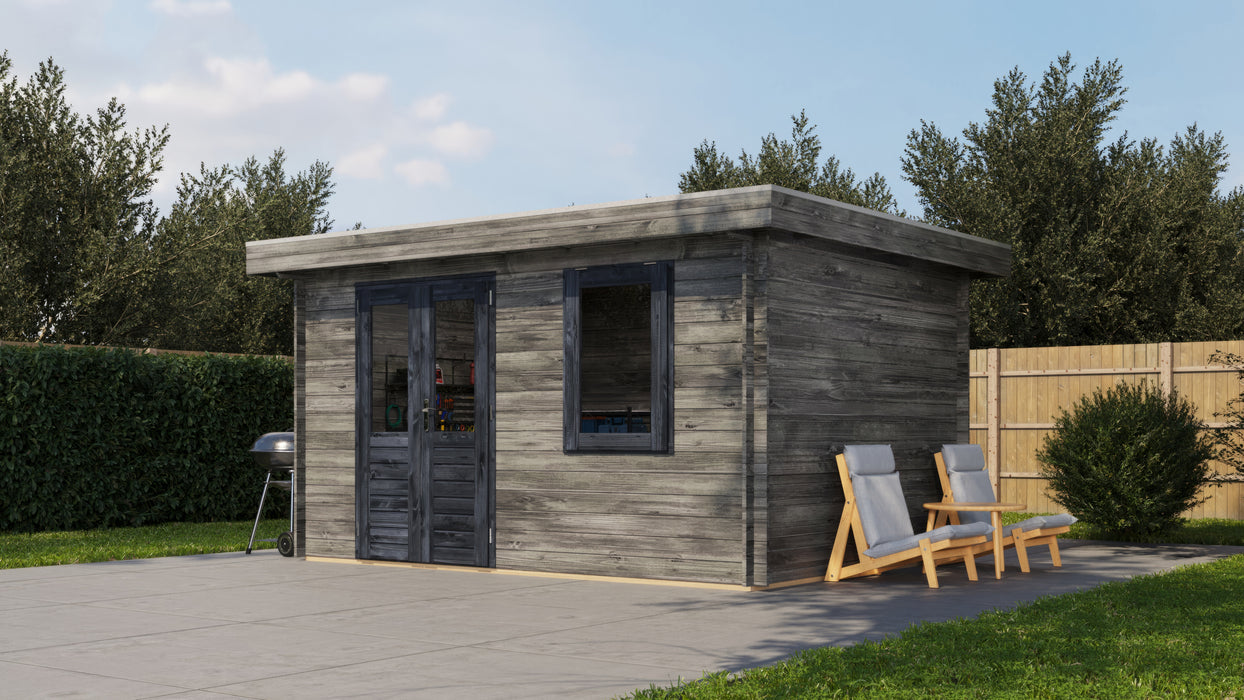 Lugarde Select - Humber Flat Roof Log Cabin 400x300cm