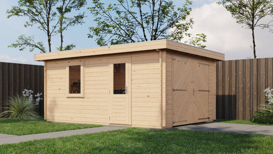 Lugarde Select - Anglesey Flat Roof Log Cabin 350x500cm