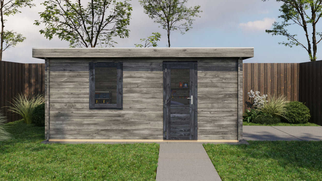 Lugarde Select - Anglesey Flat Roof Log Cabin 350x500cm