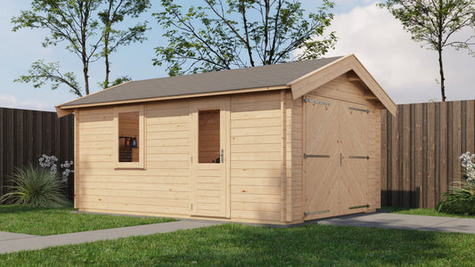 Lugarde Select - Arun Apex Roof Log Cabin 350x500cm