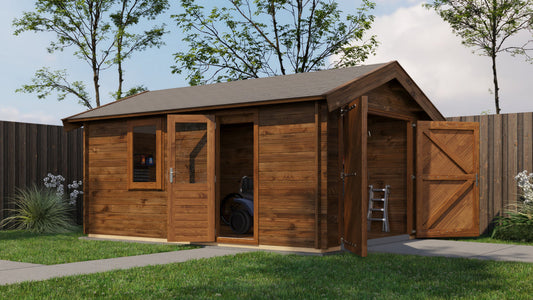 Lugarde Select - Arun Apex Roof Log Cabin 350x500cm