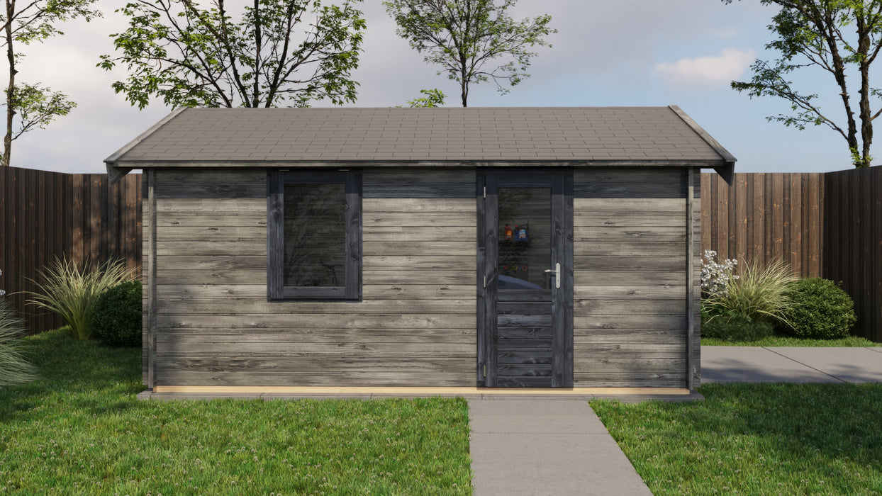 Lugarde Select - Arun Apex Roof Log Cabin 350x500cm