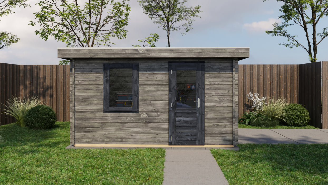 Lugarde Select - Shetland Flat Roof Log Cabin 400x400cm