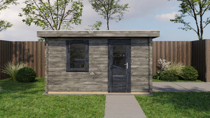 Lugarde Select - Shetland Flat Roof Log Cabin 400x400cm