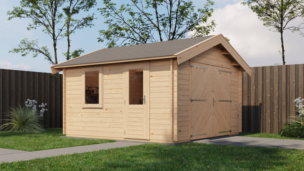 Lugarde Select - Lundy Apex Roof Log Cabin 400x400cm