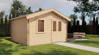Lugarde Select - Clyde Apex Roof Log Cabin 400x400cm