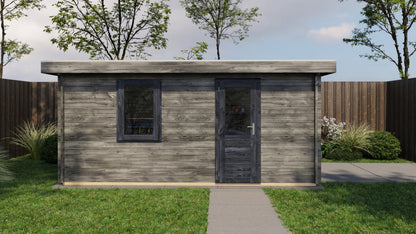 Lugarde Select - Stratford Flat Roof Log Cabin 400x500cm