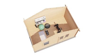 Lugarde Select - Tweed Apex Roof Log Cabin 500x300cm