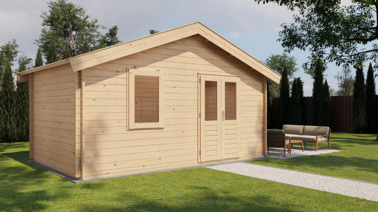 Lugarde Select - Tweed Apex Roof Log Cabin 500x300cm