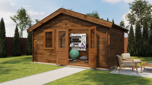 Lugarde Select - Tweed Apex Roof Log Cabin 500x300cm